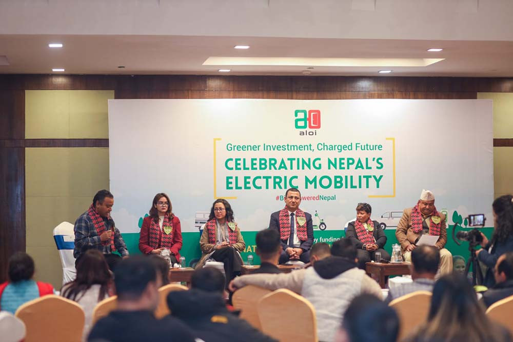 Aloi holds programme to celebrate Nepal's electric mobility